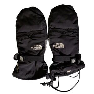 The North Face Montana Ski Mitts Mittens Womens Size L Black Hyvent Winter